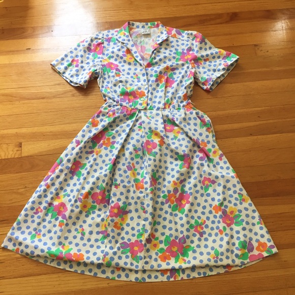 Vintage Petites by Willi Floral Rockabilly Dress - Picture 8 of 8